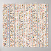 Historie uralter Schriftzeichen Poster (Vorne)