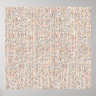 Historie uralter Schriftzeichen Poster