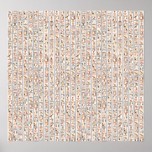 Historie uralter Schriftzeichen Poster (Vorne)