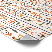 Historie uralter Schriftzeichen Poster (Ecke)