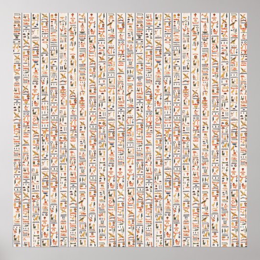 Historie uralter Schriftzeichen Poster (Vorne)