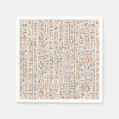 Historie uralter Schriftzeichen Serviette (Vorderseite)