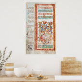 Historiierte erste 'B' mit König David Poster (Küche)
