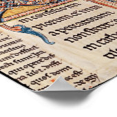 Historiierte erste 'B' mit König David Poster (Ecke)