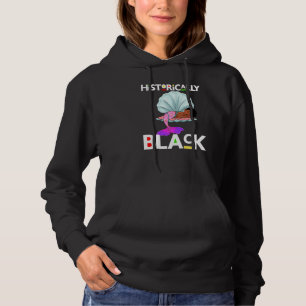 Historisch Black Mermaid Niedlich Girl Brown Hoodie