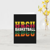 Historisch Black Uni University Basketball P Karte (Gelbe Blume)