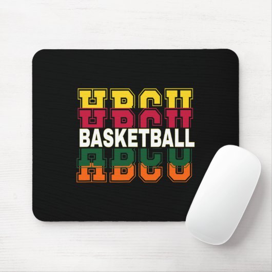 Historisch Black Uni University Basketball P Mousepad (Mit Mouse)