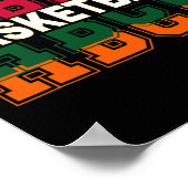 Historisch Black Uni University Basketball P Poster (Ecke)