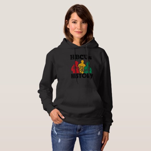 Historisch Black Uni University Hbcu Black H Hoodie (Vorne ganz)