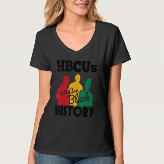 Historisch Black Uni University Hbcu Black H T-Shirt (Vorderseite)
