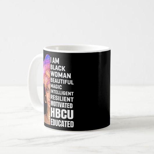 Historisch Black Uni University Student Hbcu Kaffeetasse (Vorderseite Links)