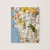 Historisch farbenfroh Oia Village Santorini Griech Puzzle (Vertikal)