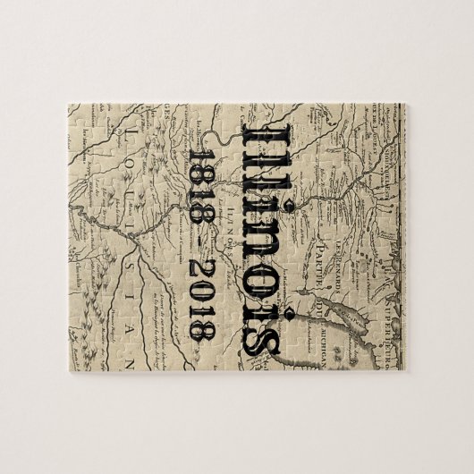Historisch Illinois Bicentennial Puzzle (Horizontal)