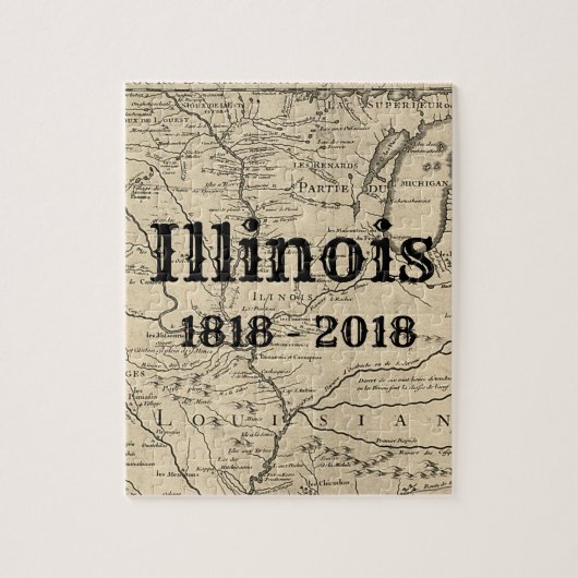 Historisch Illinois Bicentennial Puzzle (Vertikal)