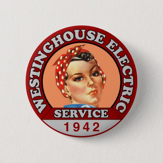 Historisch Inspiriert Rosie the Riveter Abzeichen  Button (Vorderseite)