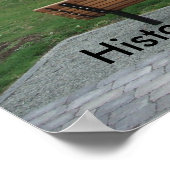 Historisch restaurierte Brücke Poster (Ecke)