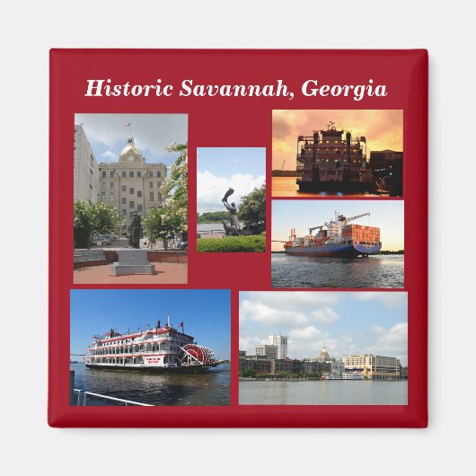 Historisch Savannah Georgia Magnet (Vorne)