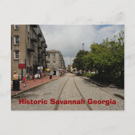 Historisch Savannah Georgia Postkarte (Vorderseite)