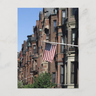 Historisch zurück Bay Area, Boston, Massachusetts Postkarte