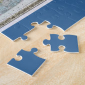 Historische 1855-1857 Reiseschild auf Long Island Puzzle (Seite)