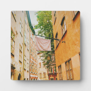 Historische Altstadt, Gamla Stan, Stockholm, Schwe Fotoplatte