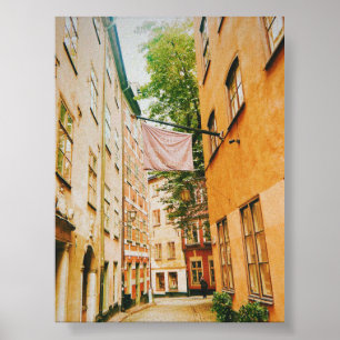 Historische Altstadt, Gamla Stan, Stockholm, Schwe Poster