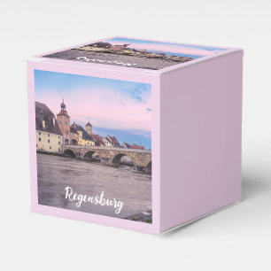 Historische Altstadt in Regensburg, Deutschland Geschenkschachtel