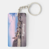 Historische Altstadt in Regensburg, Deutschland Schlüsselanhänger (Rückseite)