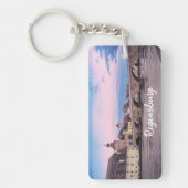 Historische Altstadt in Regensburg, Deutschland Schlüsselanhänger (Vorderseite)