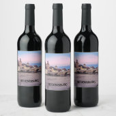 Historische Altstadt in Regensburg, Deutschland Weinetikett (Flaschen)