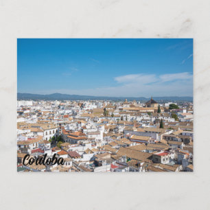 Historische Altstadt von Cordoba von oben in Spani Postkarte