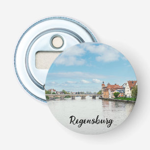 Historische Altstadt von Regensburg, Deutschland Flaschenöffner