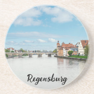Historische Altstadt von Regensburg, Deutschland Getränkeuntersetzer