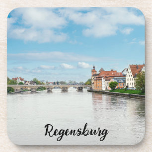 Historische Altstadt von Regensburg, Deutschland Getränkeuntersetzer