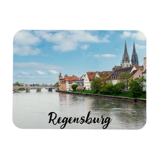 Historische Altstadt von Regensburg, Deutschland Magnet (Horizontal)