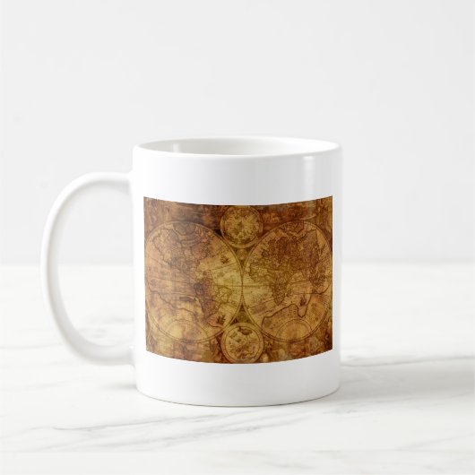 Historische Altstadt - Weltkarte Kaffeetasse (Links)