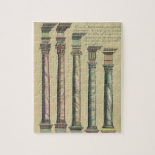 Historische Architektur, die 5 architektonischen O Puzzle