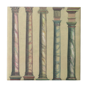Historische Architektur, die 5 Architektur-Ordnung Fliese