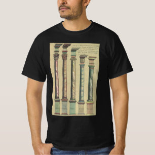 Historische Architektur, die 5 Architekturordnunge T-Shirt