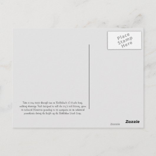 Historische Bethlehem 21 Postkarte (Rückseite)