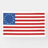 Historische Betsy Ross American Flag Banner (Horizontal)