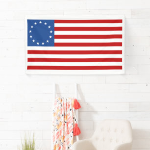 Historische Betsy Ross-Amerikafahne Banner