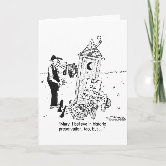 Historische Bewahrung von Outhouses? Karte (Vorderseite)