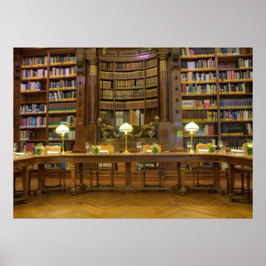 Historische Bibliothek Poster (Vorne)