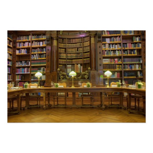 Historische Bibliothek Poster (Vorderseite)
