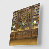 Historische Bibliothek Quadratische Wanduhr (Winkel)