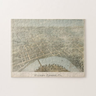 Historische Bildkarte von Wilkes Barre PA (1872) Puzzle