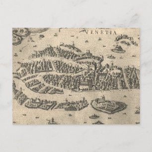 Historische bildliche Karte von Venedig Italien (1