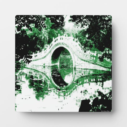 Historische Bridge Plaque Fotoplatte (Vorderseite)