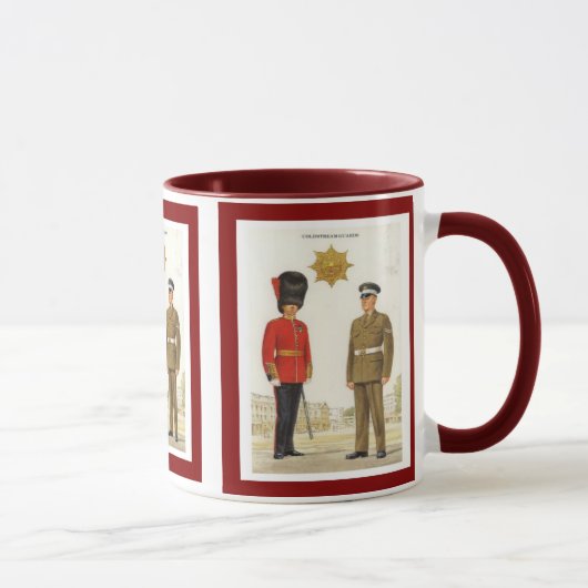 Historische britische Armee-Uniformen, Coldstream Tasse (Rechts)